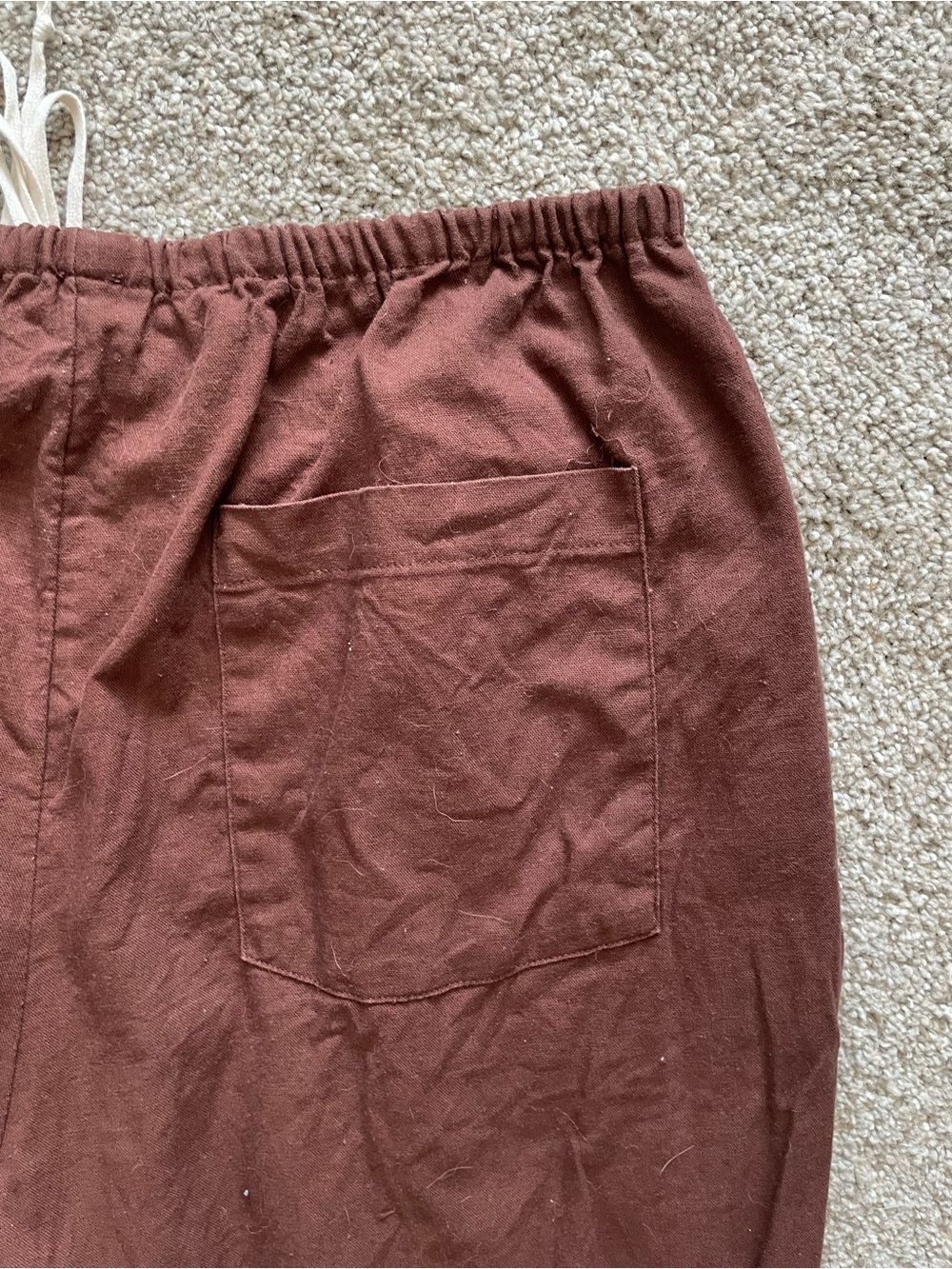 Free People Wide-Leg Linen Cotton Pants - Picture 4 of 5